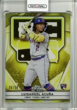 2025 Topps Chrome Black Luisangel Acuna Rookie Design Gold /50