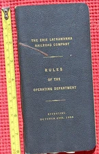 1964 Erie Lackawanna Railroad Operating Dept New Jersey & New York Railroad Co