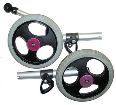 pair R82 CROCODILE Gait Trainer Walker Rollator 8'' Caster Wheels Reverse Walk