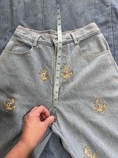 90 s Vtg 8 Nautical Resort Coastal Preppy Yacht Gold Anchor Novelty Light