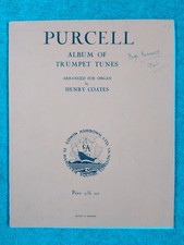 PURCELL, Henry	Album of trumpet tunes for organ. Sheet music.