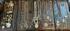 Gold Tone Costume Jewelry Lot Vintage to Now Avon Monet Time Tru Napier Goldtone