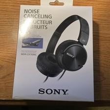 Sony MDR-ZX110NC Noise Canceling Wired Over the Ear Headphones - Black
