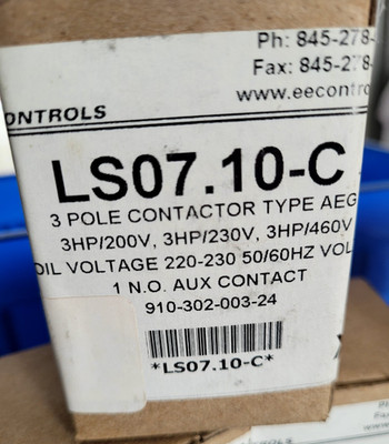 EE Controls LS07.10-C Solid State Overload/Relay