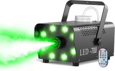 700W Professional Smoke  Fog Machine with 14 Color LED Lights - Wireless Remote