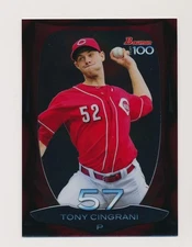 TONY CINGRANI ⚾ 2013 Bowman Chrome Top 100 Prospects Insert #BTP-57 Reds