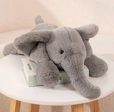 Grey Elephant 17" Pillow Stuffed Animal Plush Toys Toddler Doll Kids Gifts