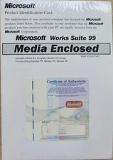 Vintage - Microsoft Works Suite 99, Media Enclosed