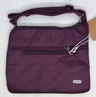 NWT Pacsafe RFID Daysafe Slim Crossbody Bag  Color: Blackberry