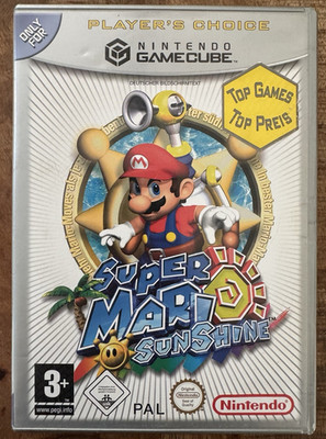 Nintendo Super Mario Sunshine Player's Choice (Nintendo GameCube, 2002, PAL)