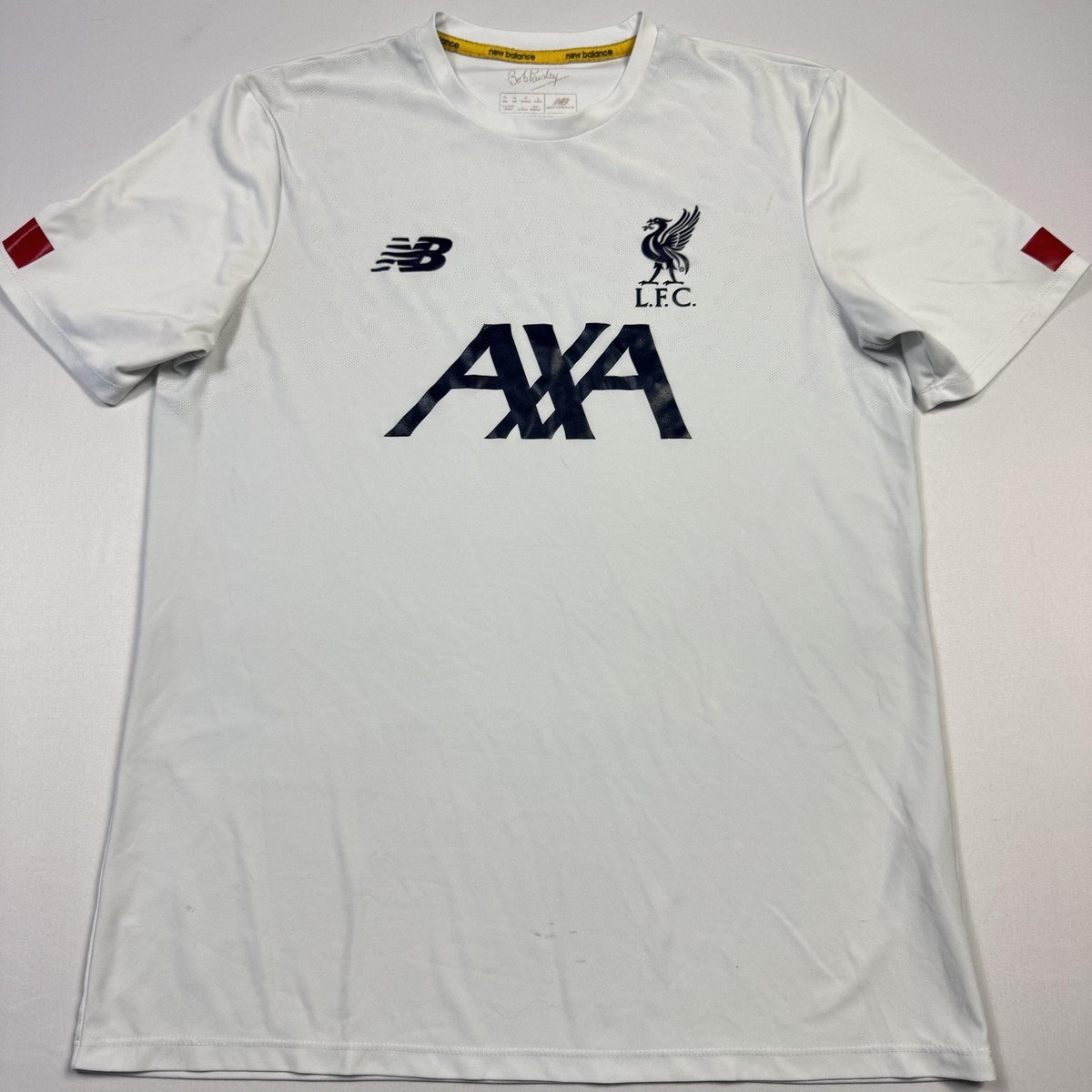 New Balance Liverpool Training Shirt Mens Medium White Soccer AXA