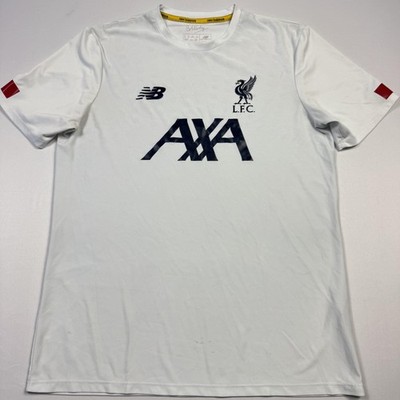 New Balance Liverpool Training Shirt Mens Medium White Soccer AXA