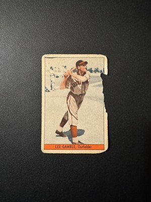 1939 Cincinnati Reds Team Issue Lee Gamble Card