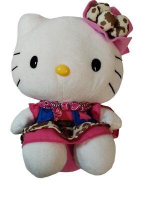Hello Kitty Giddy-Up Cowgirl Plush Doll 9'' Stuffed Animal Kids Toy Children Gift