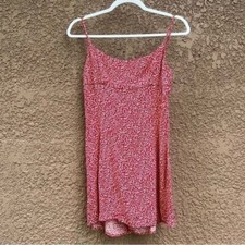 Reformation Dress Womens Size 2 Red White Mini Sweatheart Y2K Girl Next Door