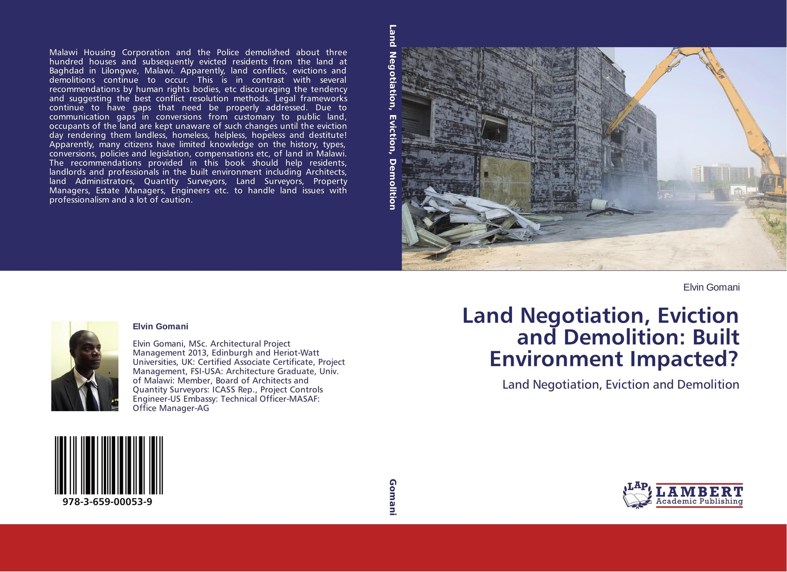 Elvin Gomani | Land Negotiation, Eviction And Demolition: Built