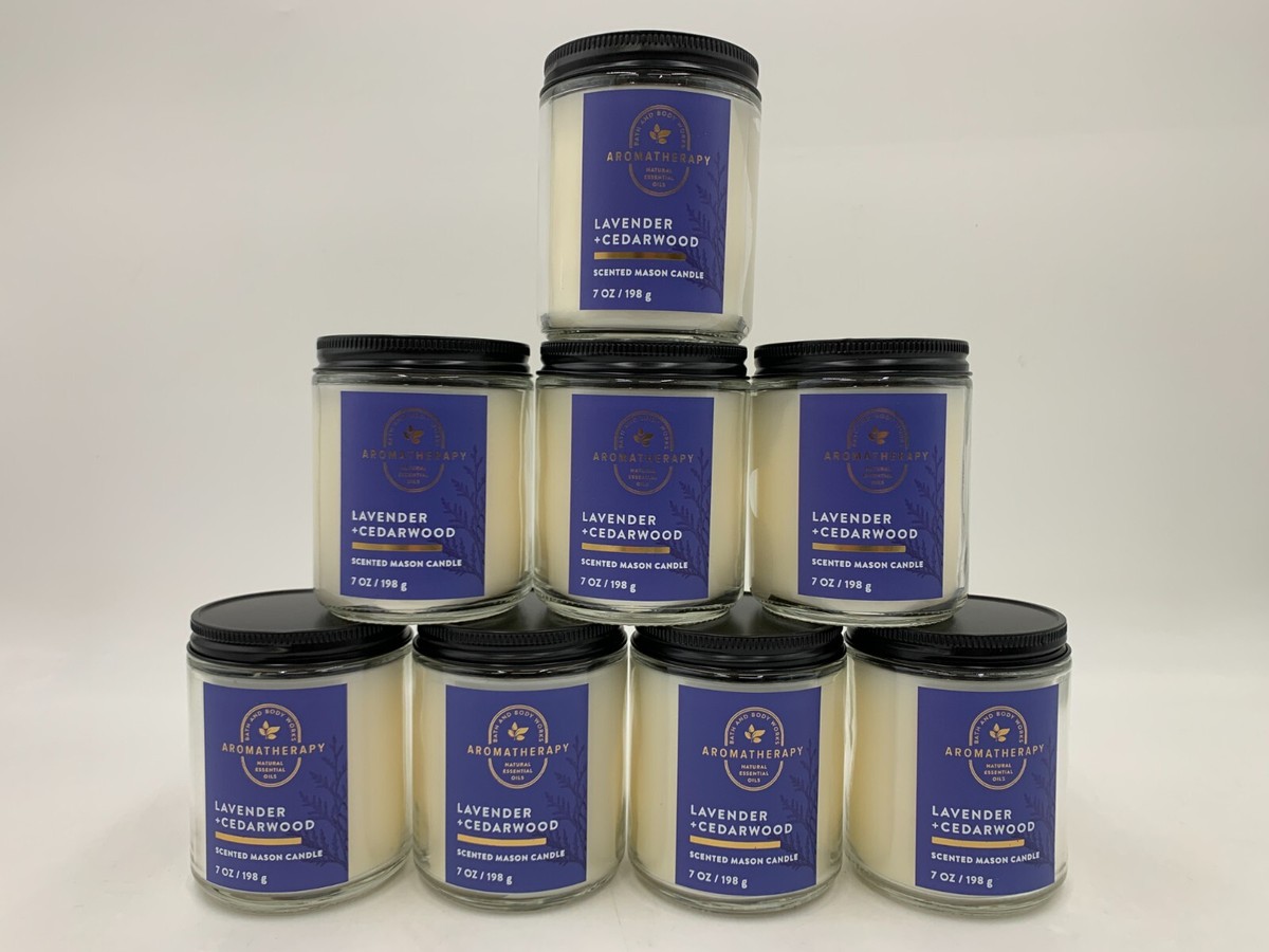 Bath & Body Works Lavender Cedarwood Single Wick Scented Candle S