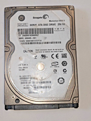 Seagate Momentus 5400.5 250 GB,Internal,5400 RPM,2.5'' (ST9250320AS) Hard Drive