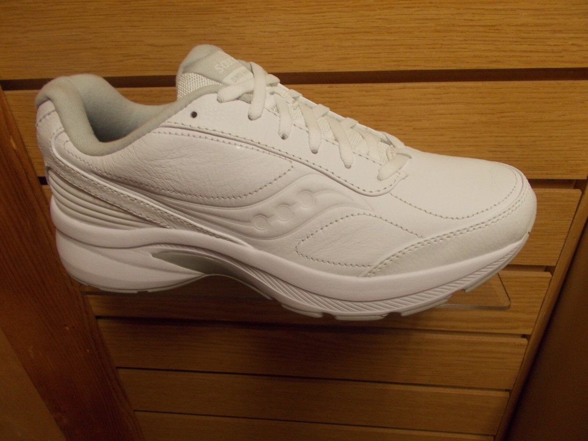 SAUCONY MEN'S OMNI WALKER STABLE WALKING SHOE WHITE WIDE WIDTH NEW 40203-1