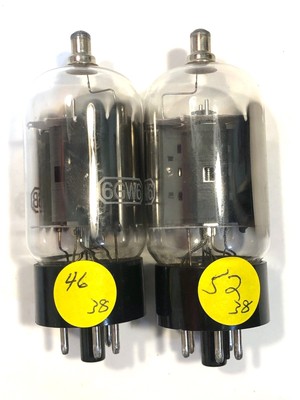 2 NOS Raytheon 6GW6 Electron Vacuum Radio Amplifier Tubes TV-7 Tested T197