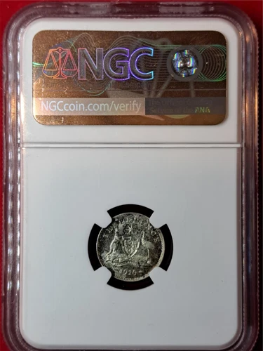 1910 Australia Threepence – NGC MS63 – First Year – King Edward (12.11)