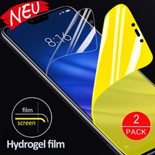 2x Panzerfolie für iPhone XS Max Hydrogel Displayschutz Schutzfolie Full Cover