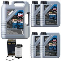 MotoröL Set 4600 5W-30 Liqui Moly 9 Liter + ÖLfilter FüR Audi A6 VW Touareg 4.2
