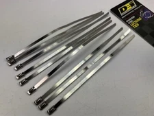 DEI 010201 Stainless Steel Exhaust Locking Ties 8", Pack Of 8