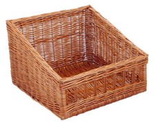 System Regalkorb, braun, T 40cm x B 40cm x Hv 16cm x Hh 27cm, Bäckerei, Brotkorb