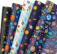 Geschenkpapier Geburtstag Weltall 70X50Cm 5 BläTter Partydekoration