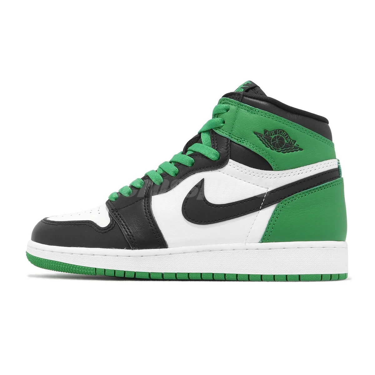 Nike Air Jordan 1 Retro High OG GS Lucky Green Black White Kid Women FD1437-031
