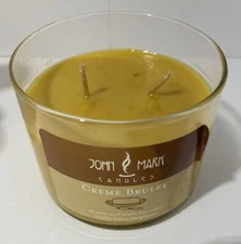 John Mark 2 wick candle cream Brûlée. New In Box. Box Has Some Damage See Pic