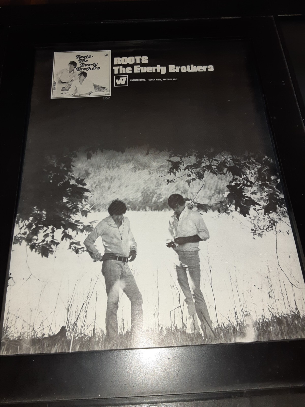 Everly Brothers Roots Rare Original Promo Poster Ad Framed! | eBay