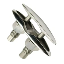  Boat Cleat 6" Pull Up Deck Hidden Flush Mount 316 stainless steel Cleat Marine