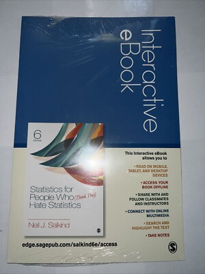 Interactive eBook Statistics For People Who Think They Hate Statistics 