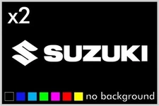 (2) Suzuki Sticker Vinyl Decal Motorcycle Helmet Tank Bike 600 750 1000 1100