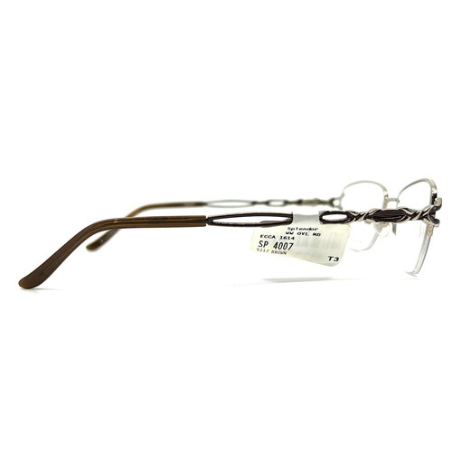 Splendor SP 4007 BR Brown Round half Rim Eyeglasses Frame 51[]17 135mm ...
