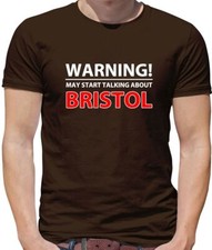 Warning May Talk Bristol - Mens T-Shirt - Rovers City Robins Pirates Love