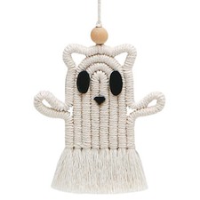Halloween Woven Ghost Hanging Ornament Woven Ghost Pendant Halloween Ghost Decor
