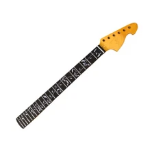 Electric Guitar Neck 22 Fret 25.5 Inch Rosewood Fretboard Vine Inlay Replacement