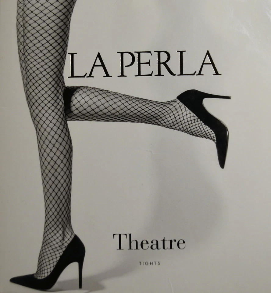 Nuevo LA PERLA Red Esposa Grande Medias Pantimedias XL 4 Negro Italia Sexy Foto 4 de 4