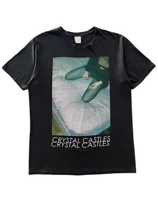 CRYSTAL CASTLES DOE DEER Heavy Cotton Black Unisex T-shirt Size S-5XL