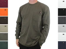 Dickies' Men's T-Shirt Crew Neck Long Sleeve Heavyweight Jersey with Pocket