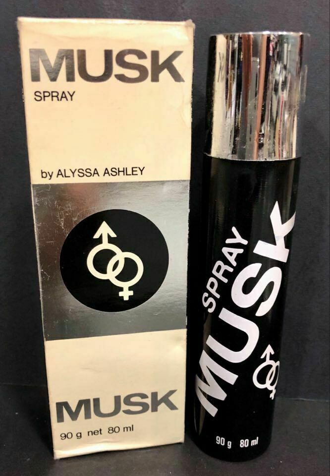 Vintage Perfume Spray MUSK by Alyssa Ashley, 80ml, Old Formula, Unused (NOS) Prawdziwa gwarancja, obfita