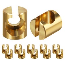 12 Pcs Throttle Idle Cable Ferrules Throttle Cable Ends Joint Guide Nut Gold