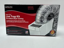 Dryer Vent Lint Trap Kit Indoor Use Deflecto Supurr-Flex Made In USA