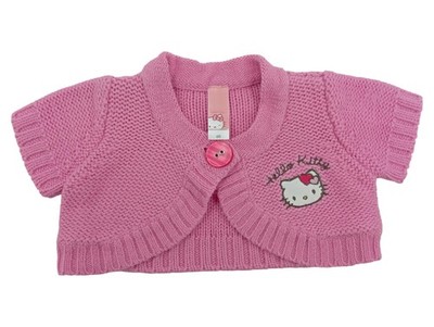 Hello Kitty Kinder Mädchen Strickjacke Bolero Pink Gr. 86 Charmant