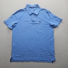 IZOD Men's Size Large Light Blue Short Sleeve Polo Shirt Classic Fit