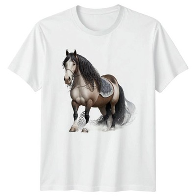 Gypsy Vanner Pferd T-Shirt Reitsport Pinto Geburtstag Geschenk für Sie und Ihn