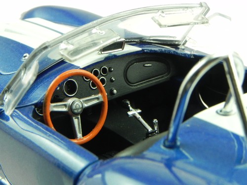Shelby Cobra 427 1965 azul coche en miniatura 24002 Welly 1/24 - Imagen 6 de 7
